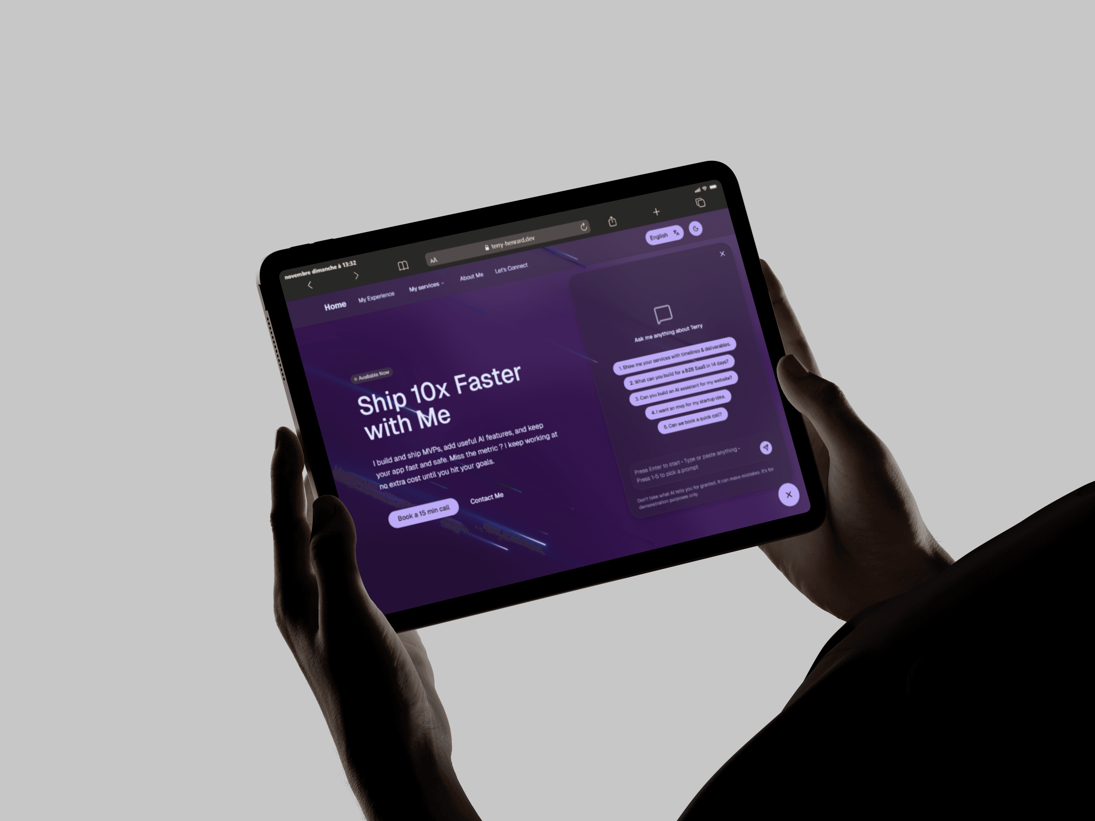 AI Powered Portfolio Dashboard Mockup